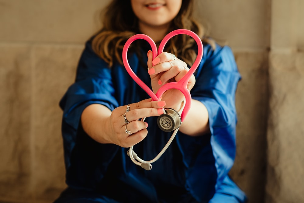 a nurse holding a stethoscope